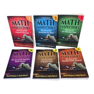 The Math Inspectors Series Complete 6 Book Set Books #1-6 Paperback EUC